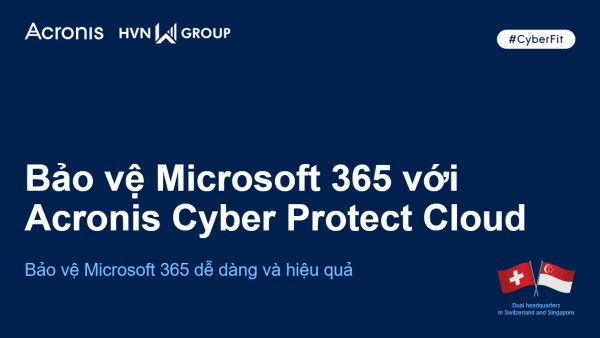 Pitch deck Acronis Cyber Protect Cloud for Microsoft 365